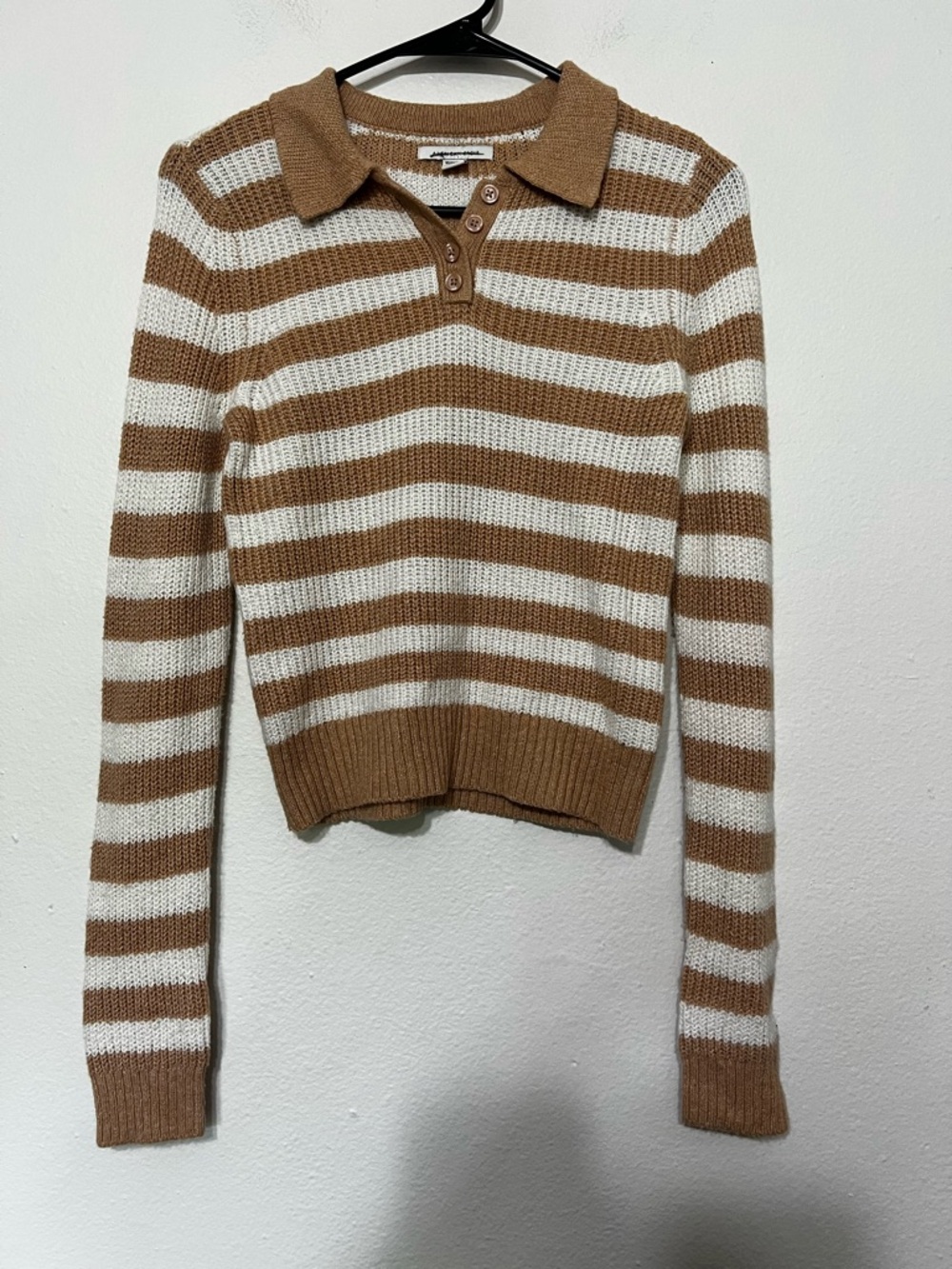 American Eagle Striped Collared Sweater Size XS - Picture 3 of 9